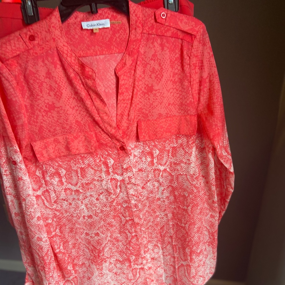 Two piece pants set (Orange)